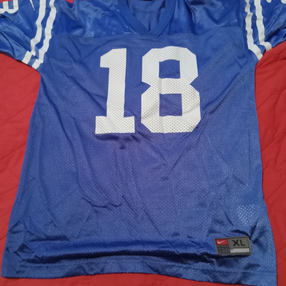Vintage nike Peyton Manning Indianapolis colts football jersey.  Boys XL mens M